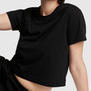 Victoria Secret Black VS Logo Short Sleeve